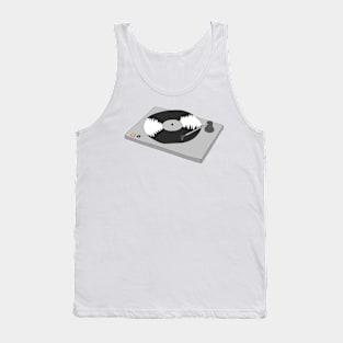 Cartoon turntable Tank Top